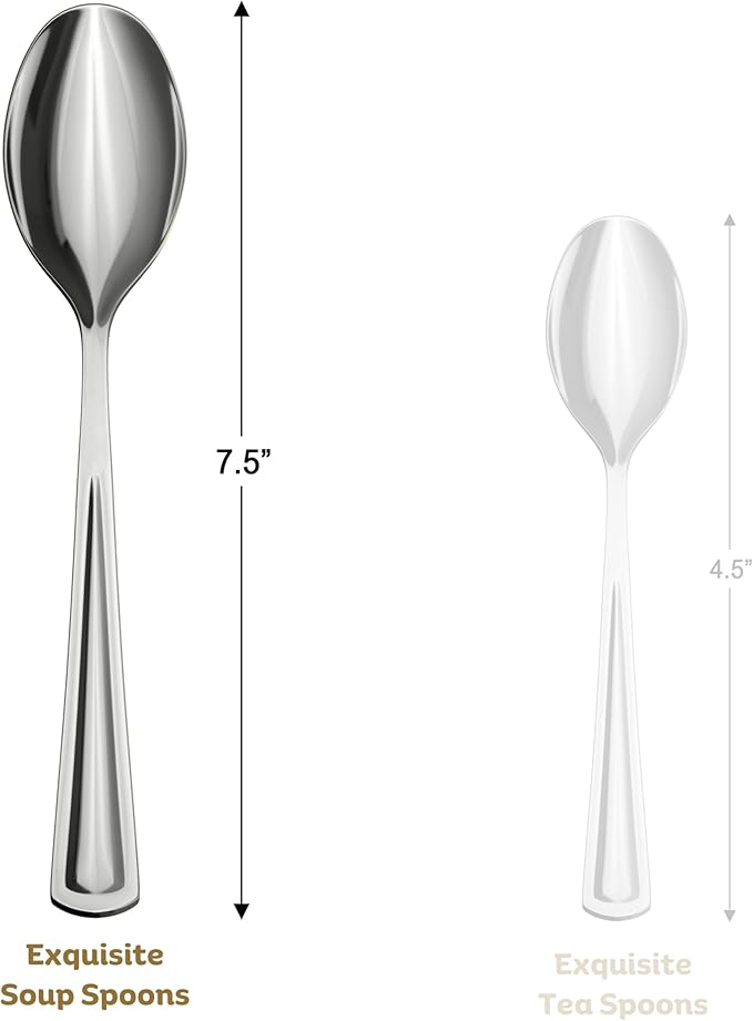 Silver -Gold Plastic Silverware - Silver-Gold Knives Disposable Plastic Cutlery