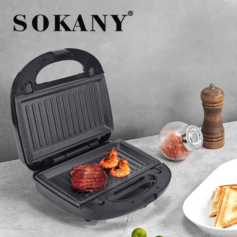 Sokany Sandwich Maker Sokany 6 in 1 Sandwich Maker Sk 908 Sk-908 Electric Sandwich Maker Sokany Waffle Maker Sokany Toaster Doughnut Donut Maker Wholesale Price