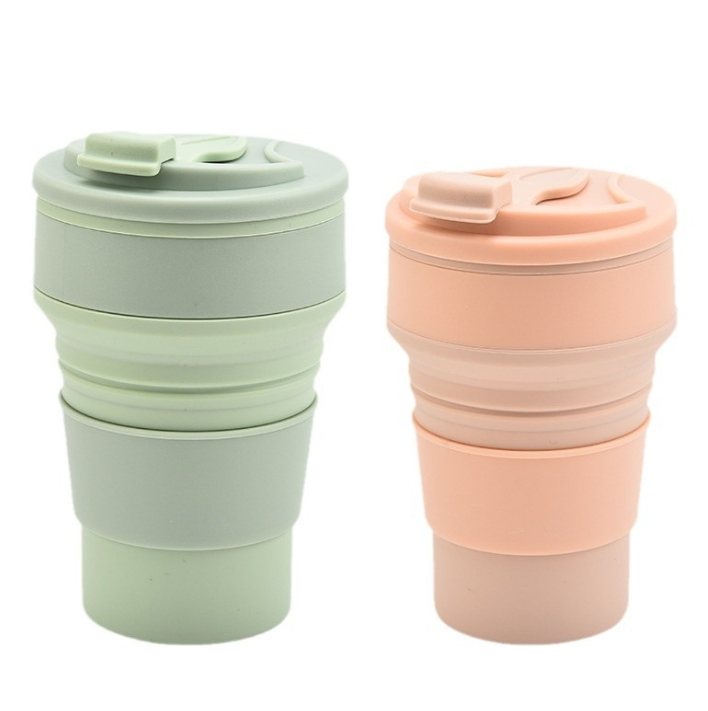 Складная силиконовая кружка для кофе 500 мл