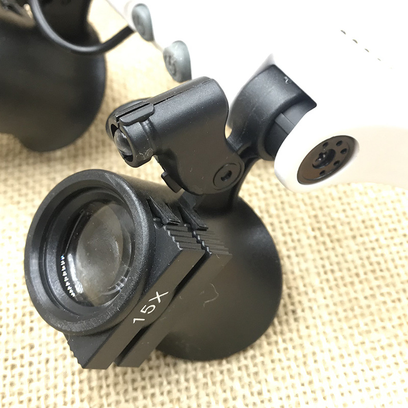 New Arrival Magnifying Glass Watch Repair Magnifier with LED Light with 21 Different Magnifications