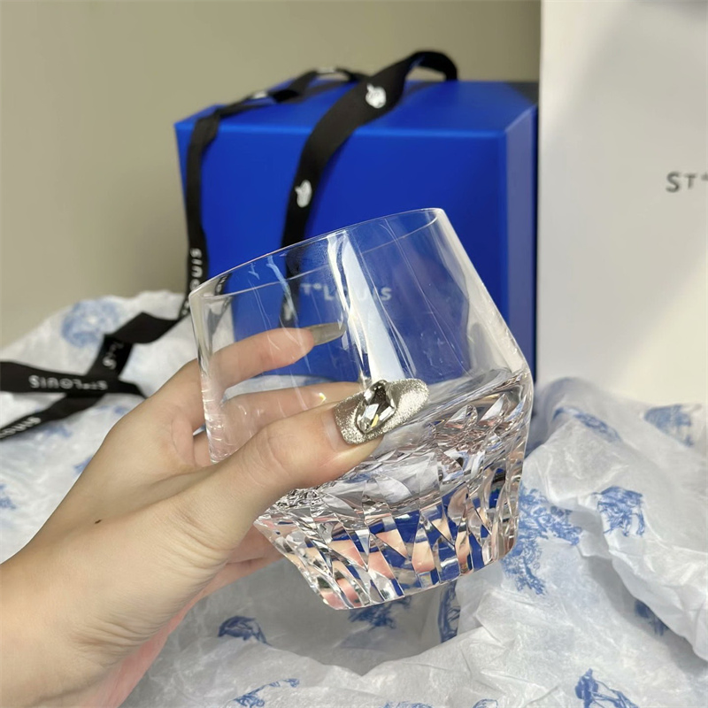 Crystal Luxury Barware Whiskey Glass Set-Highball Old Fashioned Cups Customizable Classic for Hotel Use Perfect Gift Box