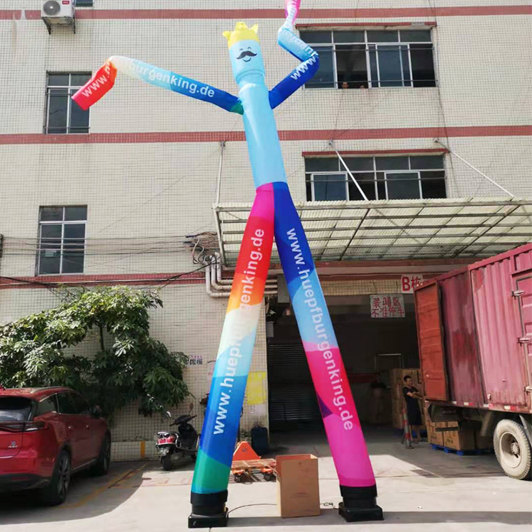 Custom Size Fly Guy Costume Inflatable Waves Sky Air Dancer with Blower for Advertising