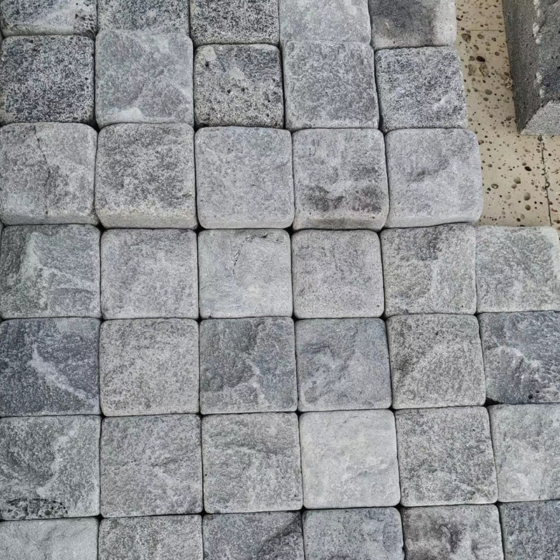 Natural Surface Meshed Black Basalt Lava Paving Stone for Landscape Garden/Driveway