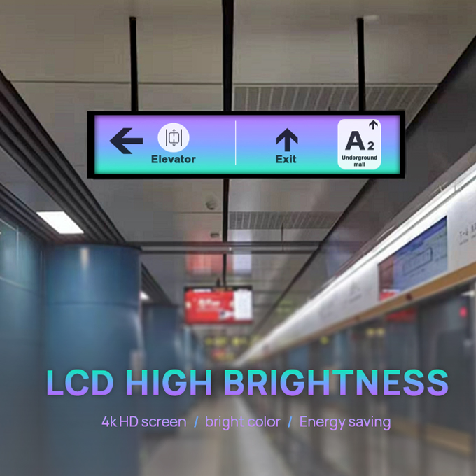 Custom Size Strip Screen Ultra Wide Bar LCD Panel Display for Supermarket Shelves Advertising Player