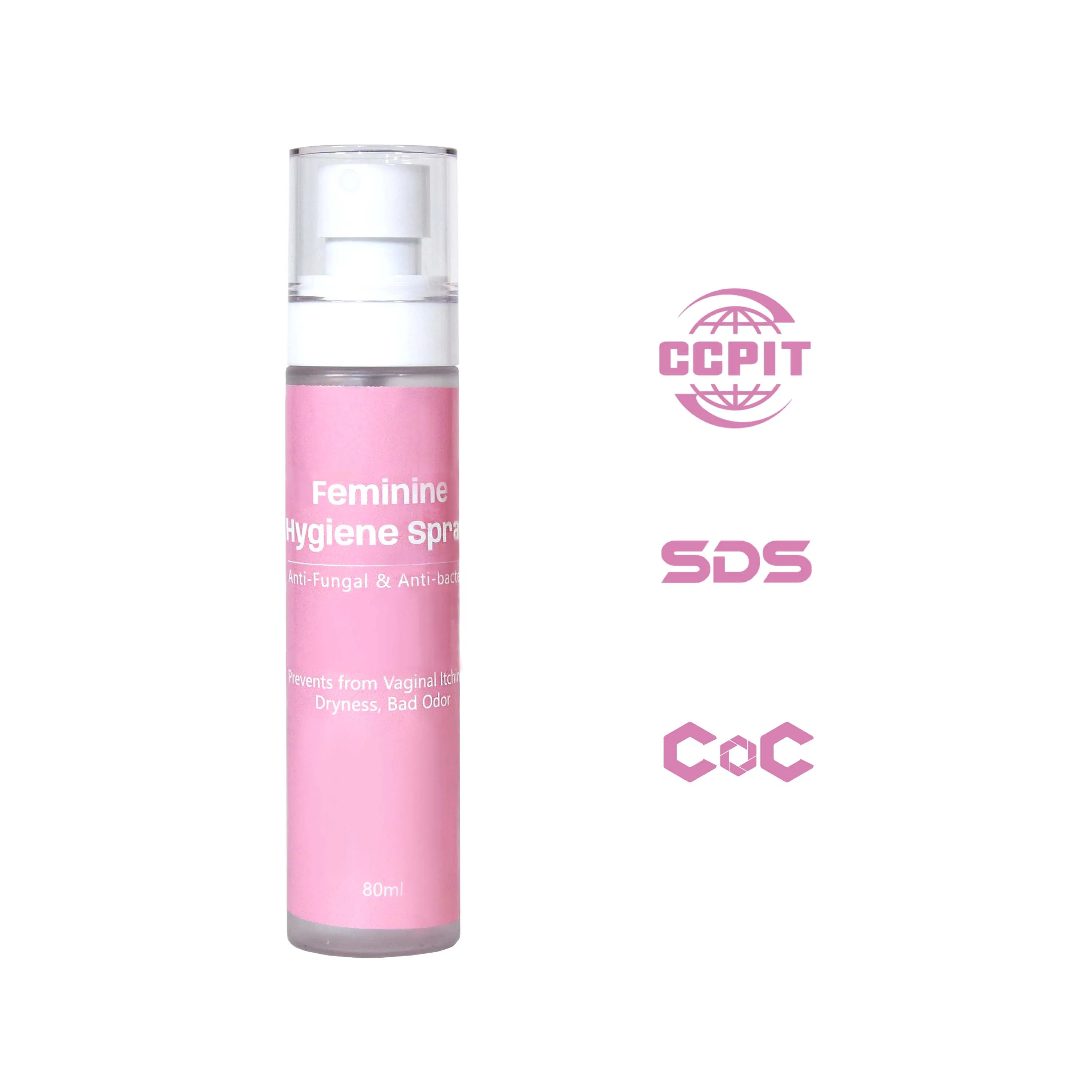 OEM/ODM Private Label Natural Hydrating Yoni Feminine Hygiene Spray Antibacterial Anti-Fungal Intimate Mist