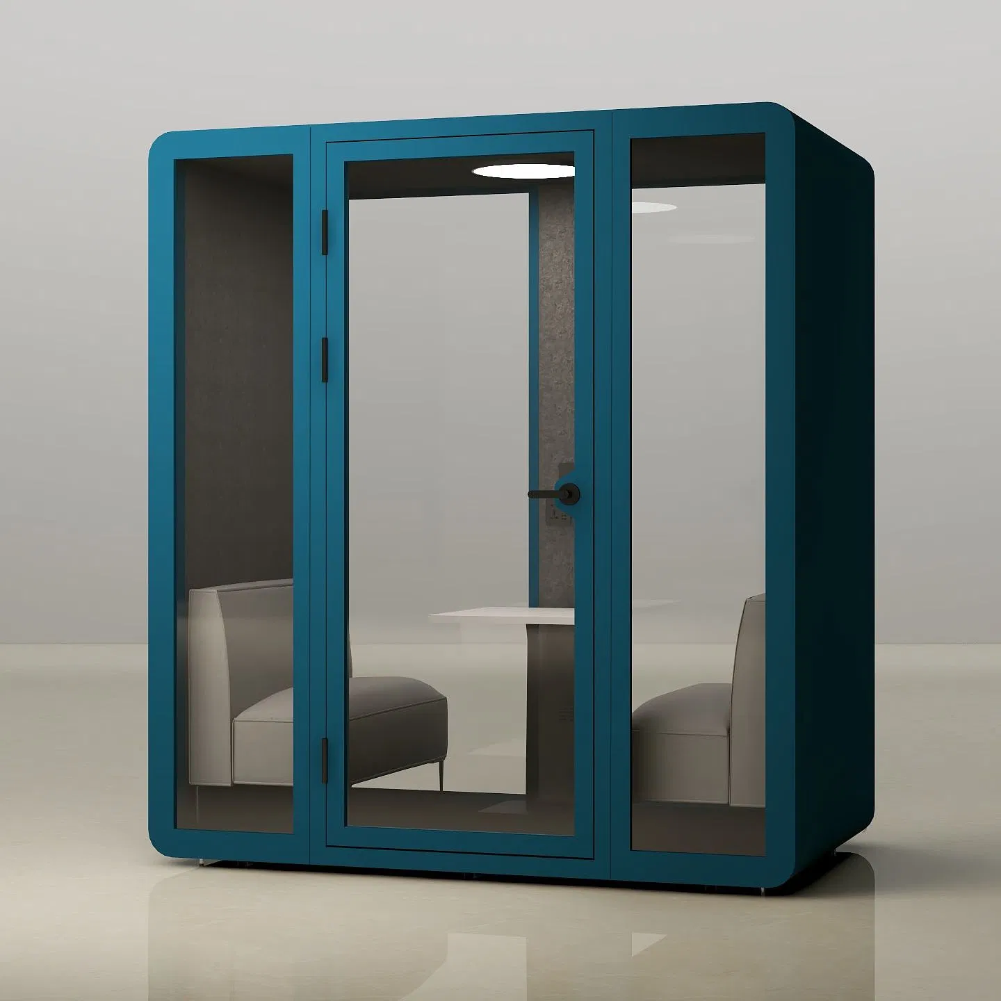 a Telephone Booth and Portable Cabin with a Sleep Pod Become a Large Meeting Pod