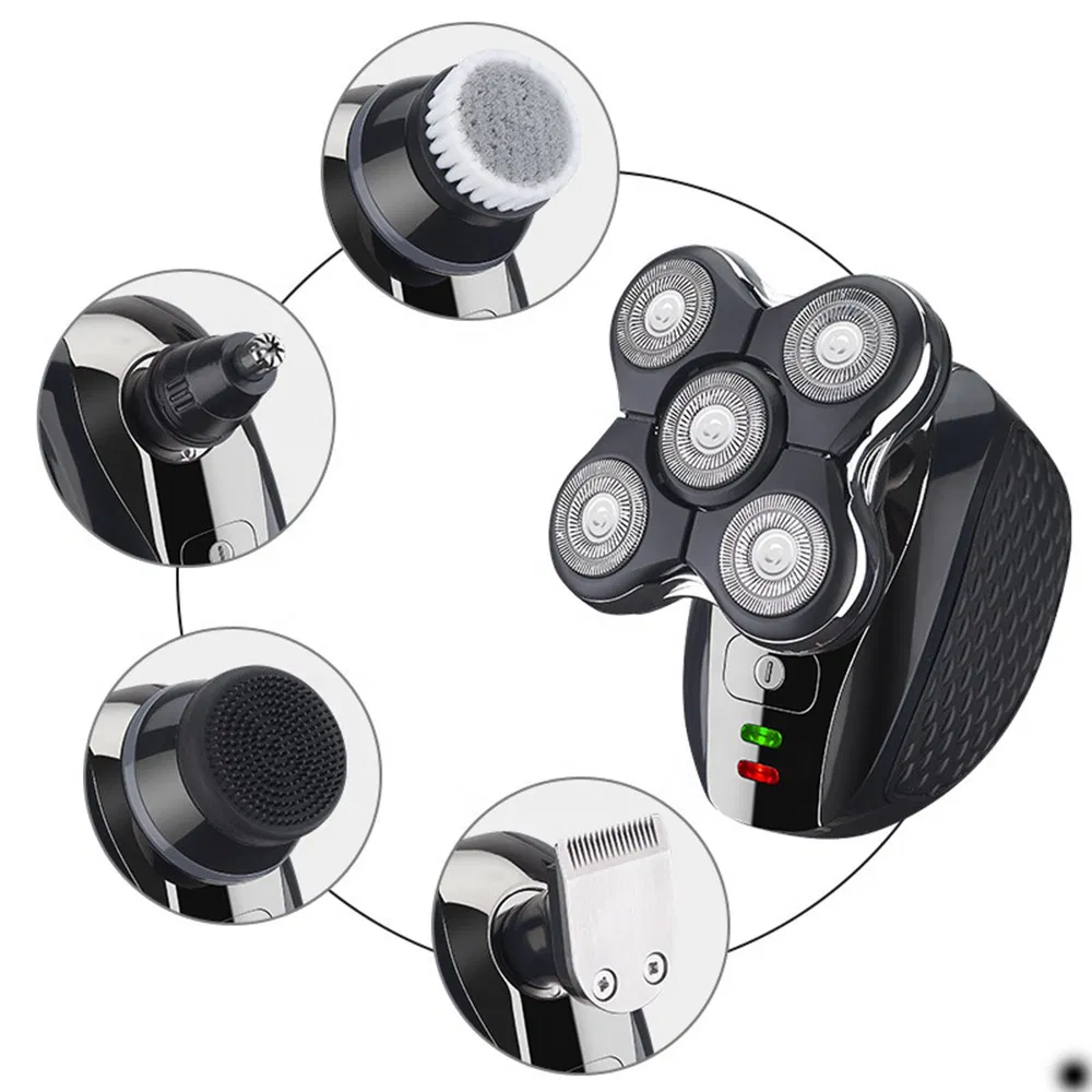 5-in-1 Razor Electric Shaver 5 Blades Multi-Functional Men's Hair Nose Hair Trimmer
