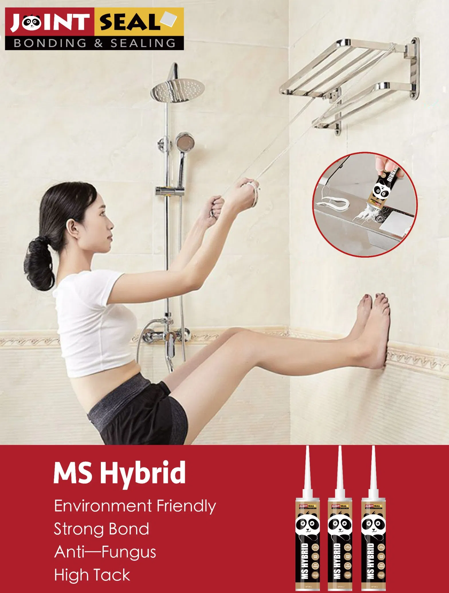 Paintable Sealant High Stretch Sealant High Performance Selantes Sellador PU40 Mould Proof Ms Sealant