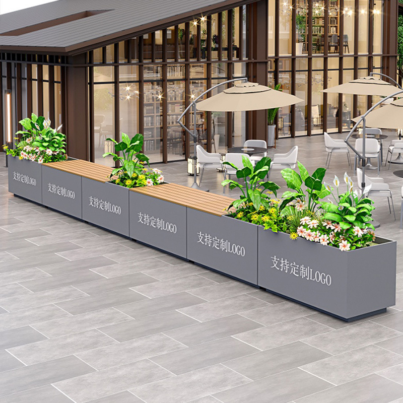 Стальные эллиптические кашпо на стойке