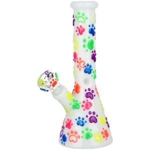 Glow in The Dark Paws Beaker Smoking Pipe
