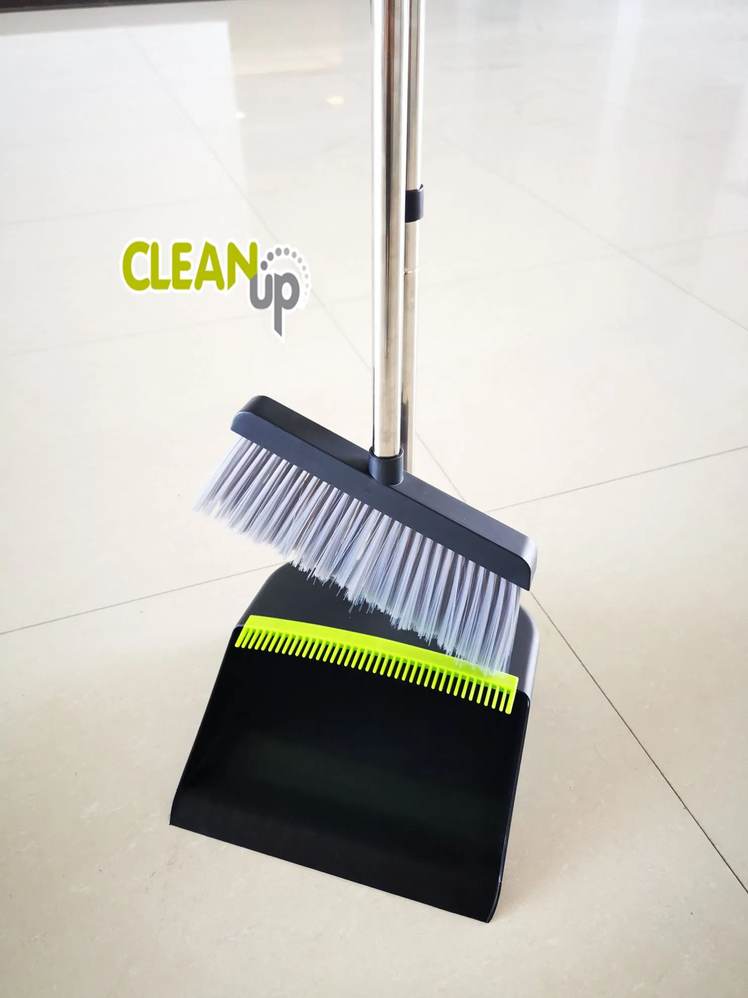 Long Handle Household Anti-Wind Dustpan and Broom Set