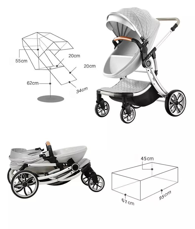 Customized Easy to Carry Baby Trolley Light Weight One Hand Folding Stroller
