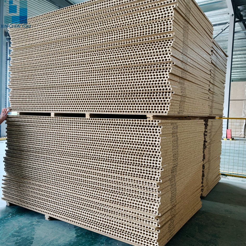 E1 Glue China Factory Hot Selling 35mm Tubular Chipboard Hollow Particle Board