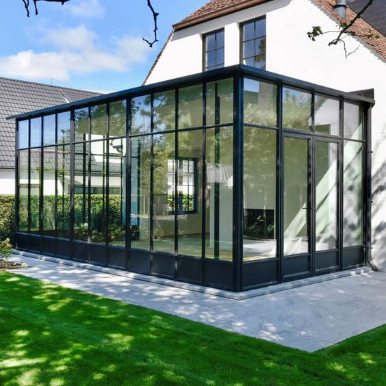 Free Standing Solarium Veranda Aluminum Glass Houses Aluminum Sunroom