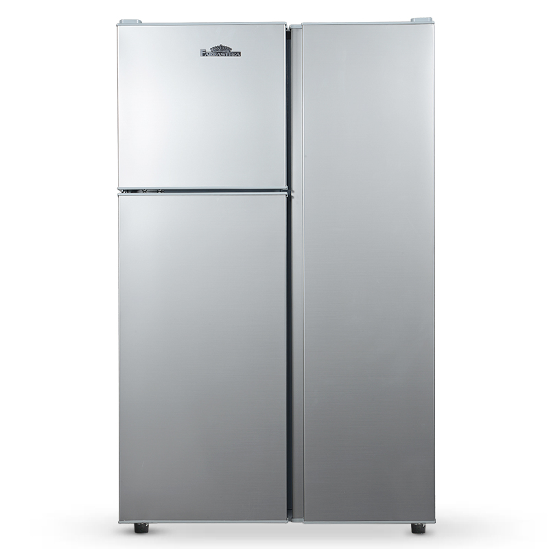 Fareast Compact Refrigerator, Triple Door Fridge, 4.3 Cu. FT (or 122L)