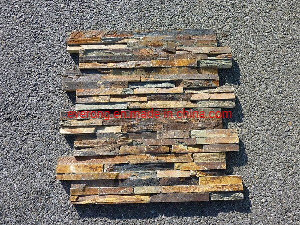 China Hot Natural Slate Stack Stone Culture Wall Slate Stone