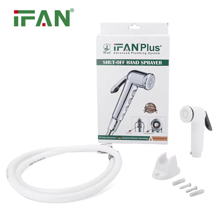 Ifan Hot Sale Shattaf Handheld 1/2" * 1.2m Toilet Bidet Sprayer Bathroom ABS Washing Shattaf Set