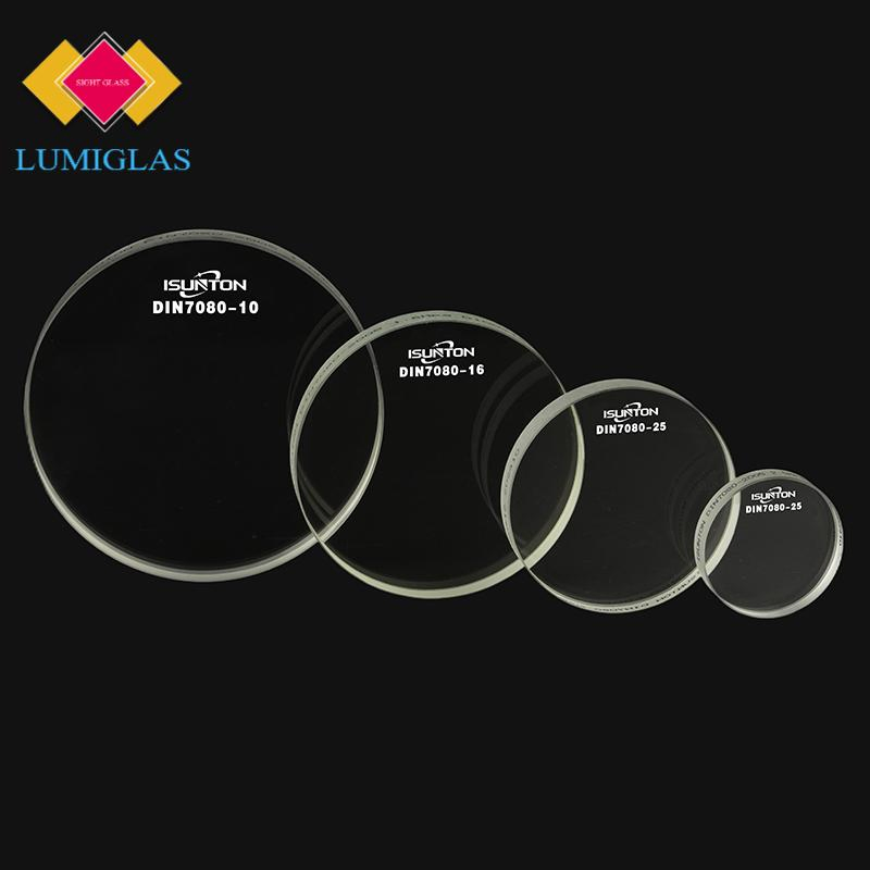 High Borosilicate DIN7080 Toughened Sight Glass