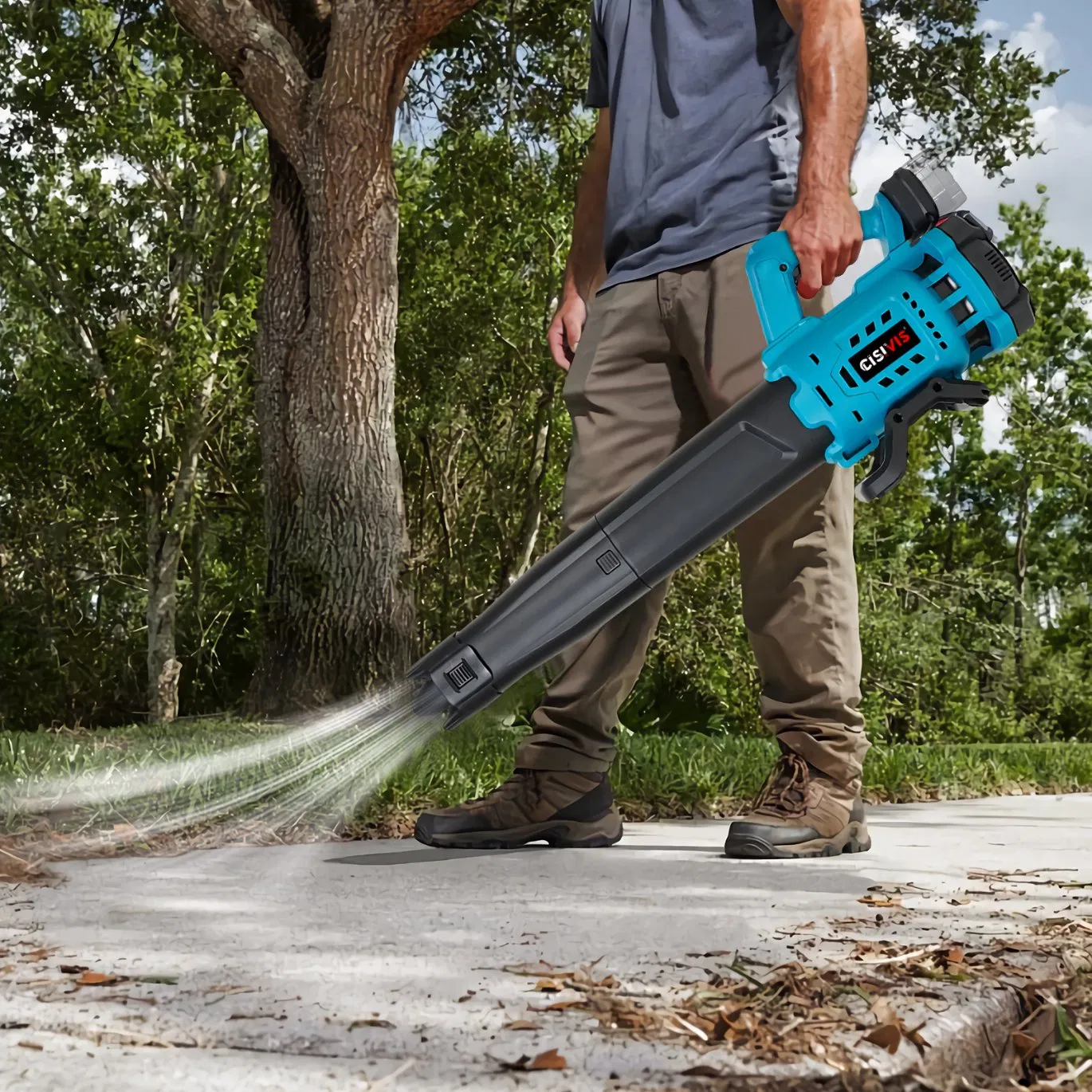 Lithium-Ion Handheld Blower for Garden, Light Snow & DIY Cleaning