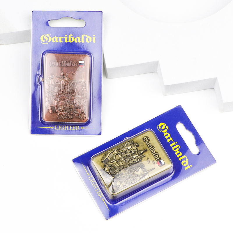 Souvenir Windproof Lighter Custom Logo Metal Cigarette Smoking Kerosene Lighter
