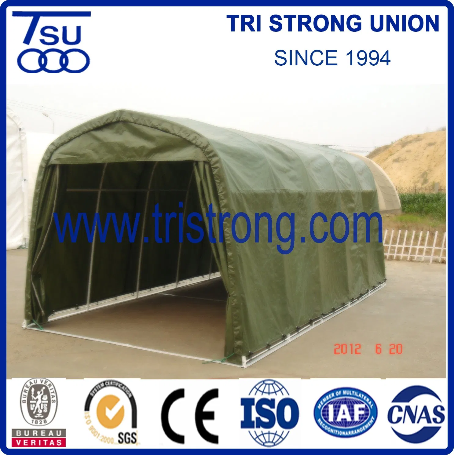 Small Portable Carport with Base Rail (TSU-788/TSU-917)