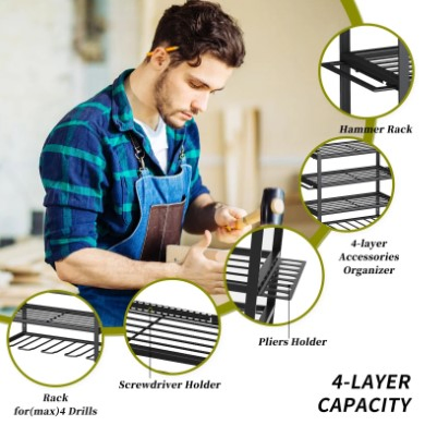 Heavy-Duty Metal Box and Garage Storage Rack