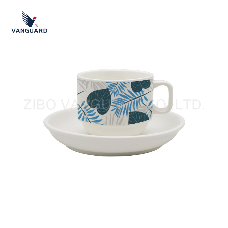 Набор чашек с блюдцами из фарфора, 215 мл