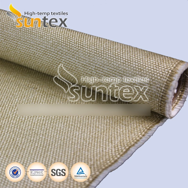 High Temperature Vermiculite Coated Fire Retardant Fiberglass Fabric for Welding Protection
