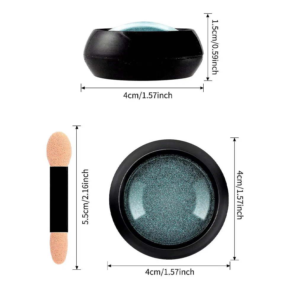Chrome Nails Powder Nail Art Mirror Glitter Colorful Aurora Pearl Dust Magic Metallic UV Gel Polish Mirror Powder