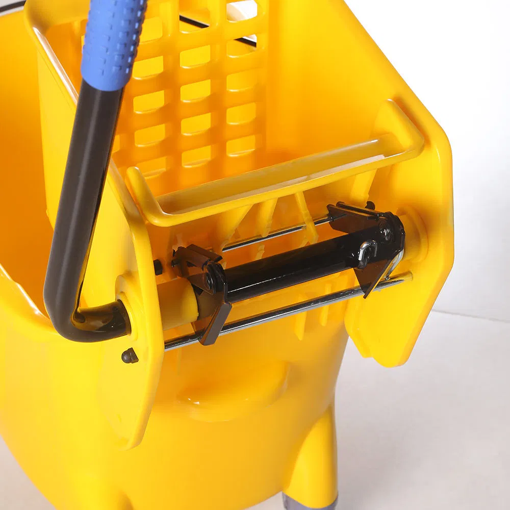 Commercial Plastic Mop Bucket - 24L/32L Big Capacity with Wringer