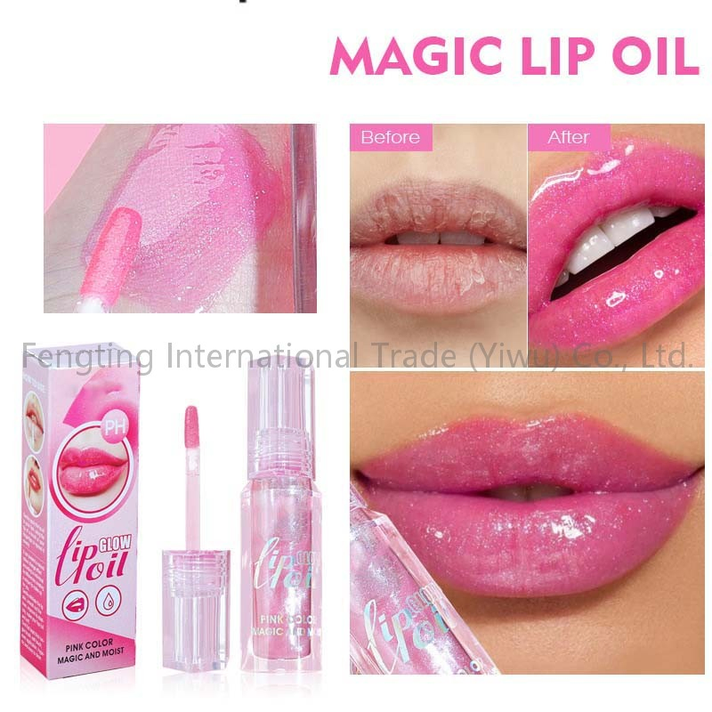 Ball-Bearing Lip Gloss Set - Transparent Moisturizing Lip Balm, Big Mouth, Full Lips, Lip Oil Long Lasting