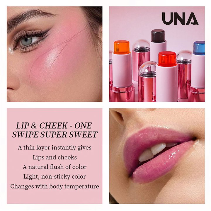 Custom Logo Jelly Blush Blusher Stick with Lip Cheek Tints Long Lasting Vegan Face Private Label Makeup Jelly Blush Tint