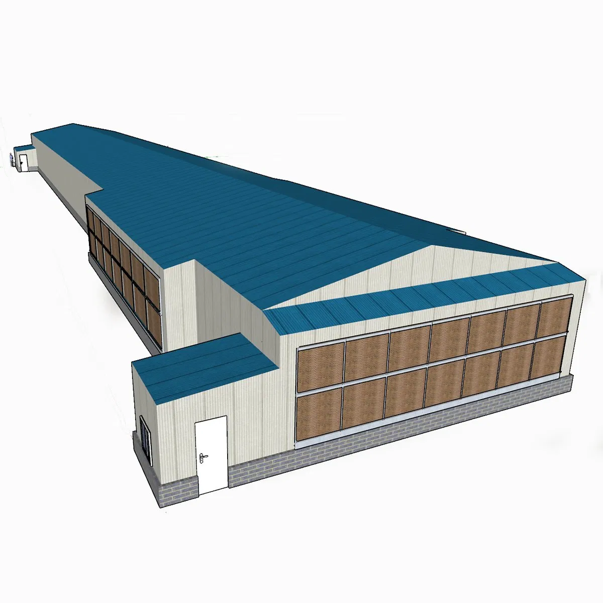 Light Steel Structure Frame Prefabricated Chicken House Coop Poultry Shed Brolier Farm House