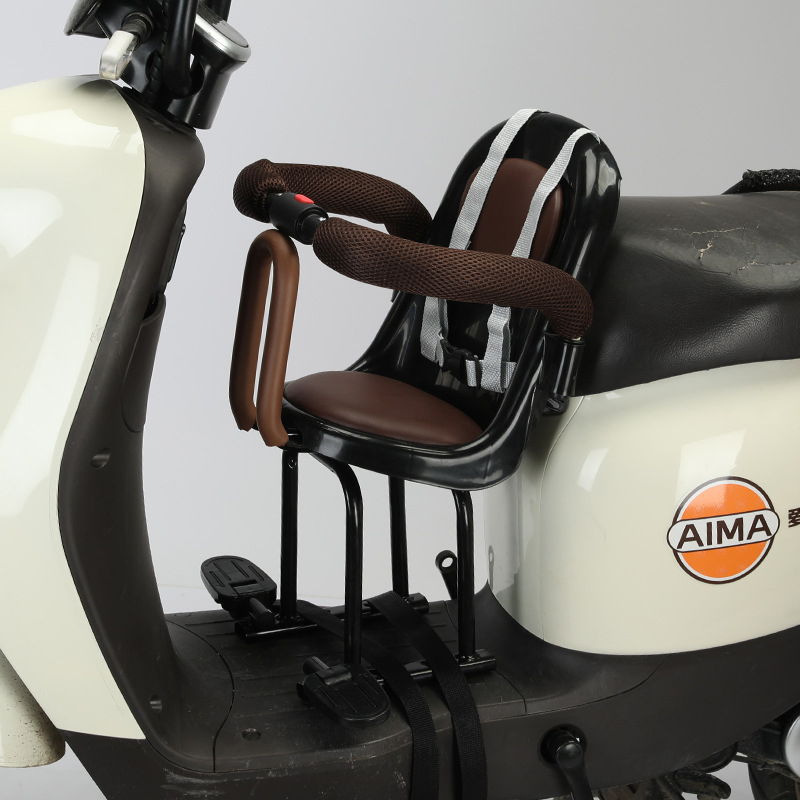 Scooter Electric Car Seat for Child Baby Electric Car Electric Bicycle Baby Front Motorcycle Seat