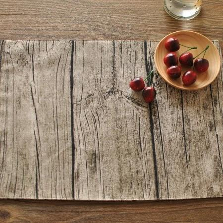 Customized Gray Dirt-Resistant Linen Napkin with Frayed Edges