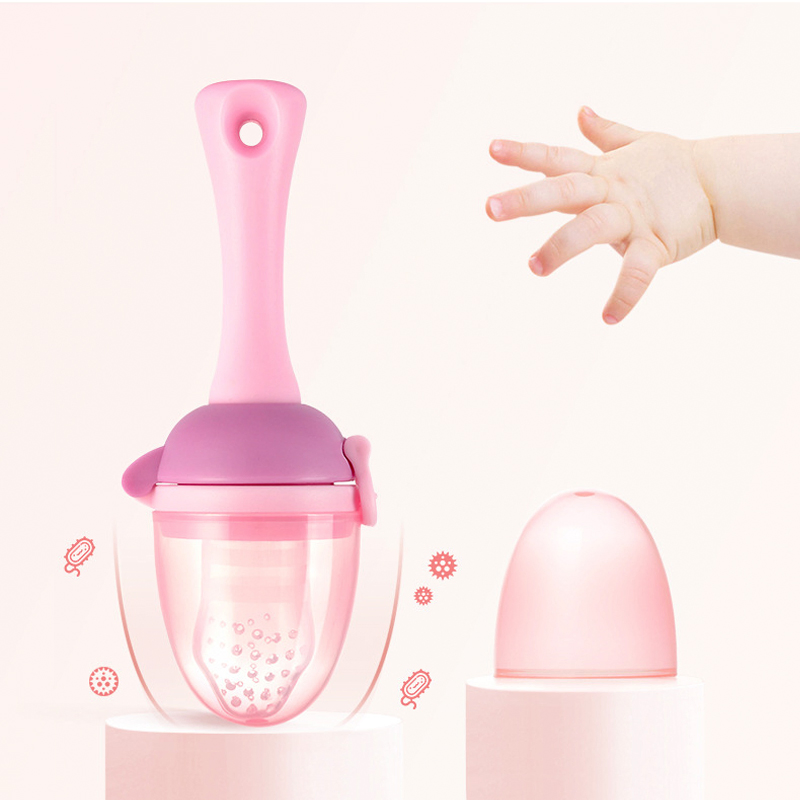 Food-Grade Silicone PP Printed Pattern for 0-12 Months Baby Wholesale Price Fruit Feeder Baby Pacifier