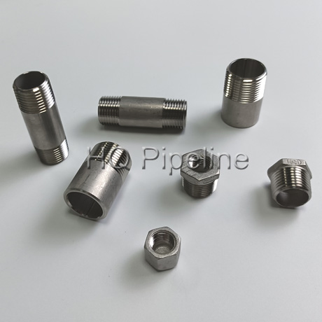 Hot Sales Stainless Steel 304 316 NPT Threaded Pipe Fittings Hex Screw Bushing