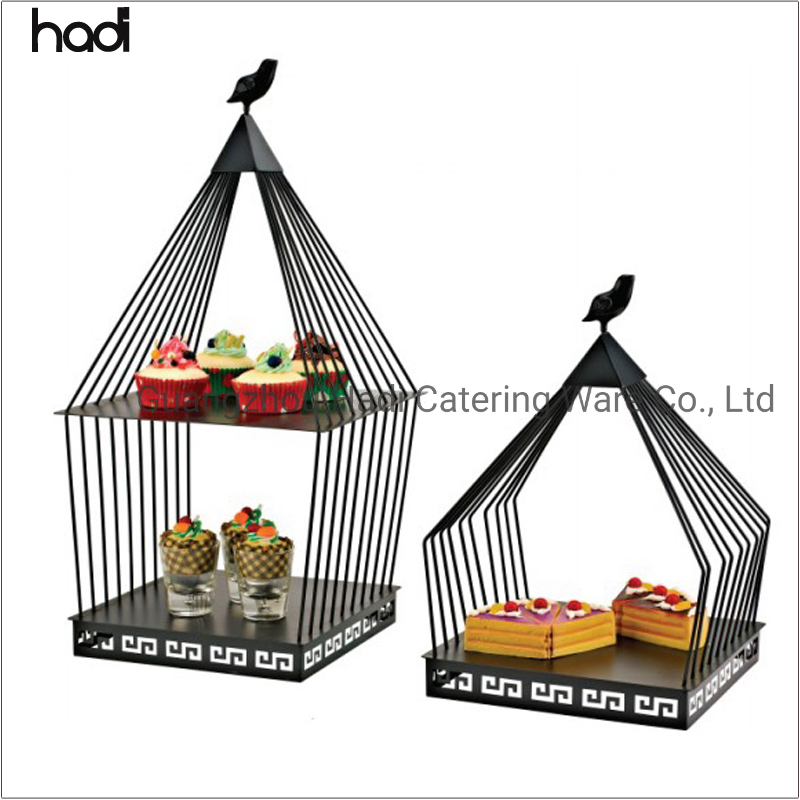 a-Z Solution 5 Star Hotel Layer Buffet Display Stand Dessert Riser Luxury Hotel Buffet Food Display Birdcage Cupcake Display Gold Cake Stand