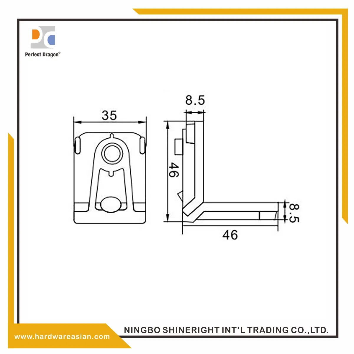 Best Wondrous Joint Corner Hl6422 for Aluminum Profile