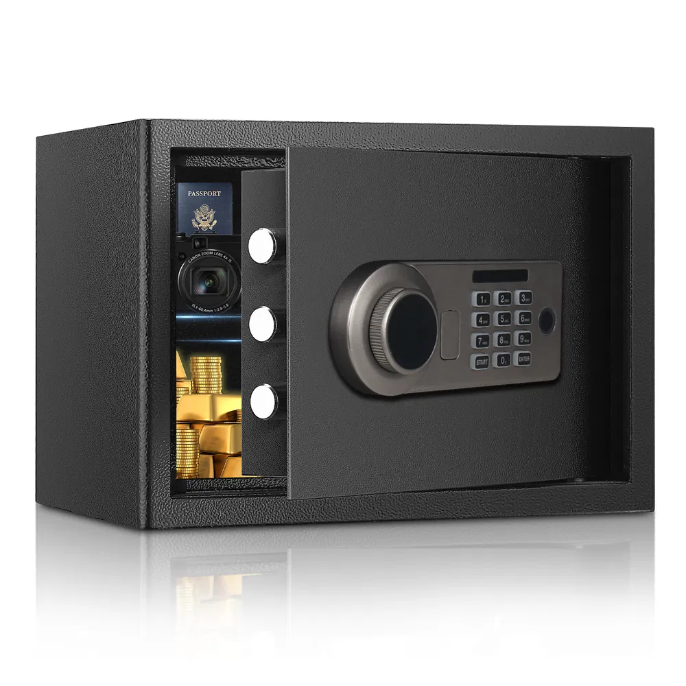Safe for Home, Lock Box for Money, Jewelry, Documents and Guns, Digital Security Safe for Office, Hotel and Personal Use