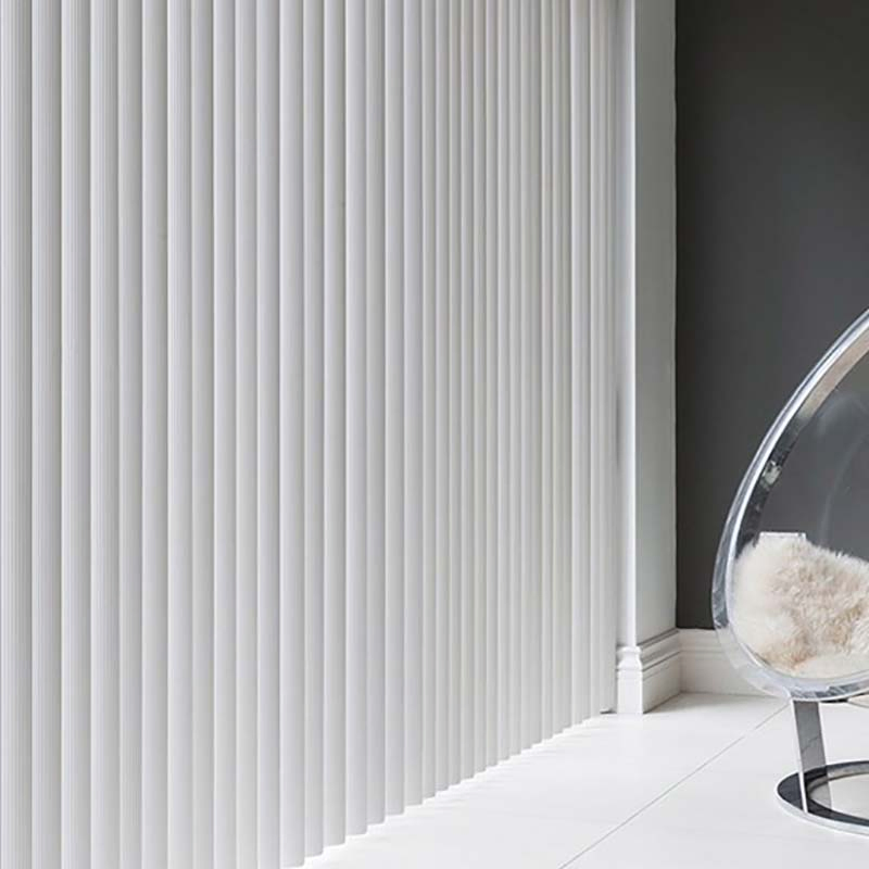 Popular Living Room Use Large Simple 3.5-Inch Vertical PVC Blinds