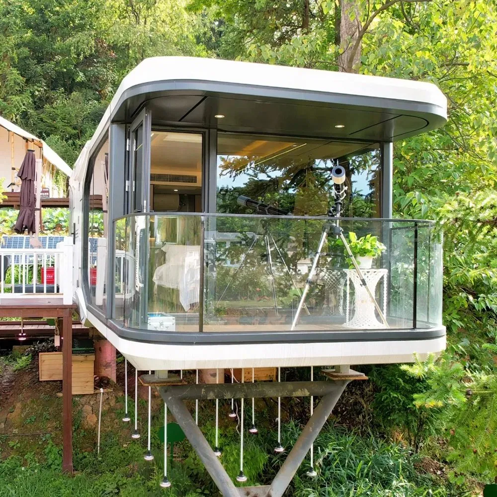 Mobile Tiny House Luxury Capsule House Modern Container House Villa Project Hotel with Bedroom