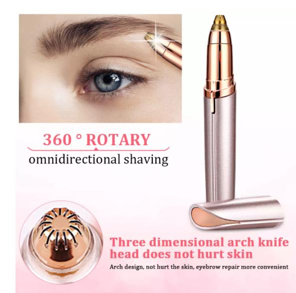 Epilator Shaver Eyebrow Trimmer Facial Hair Remover Makeup Painless Electric Mini