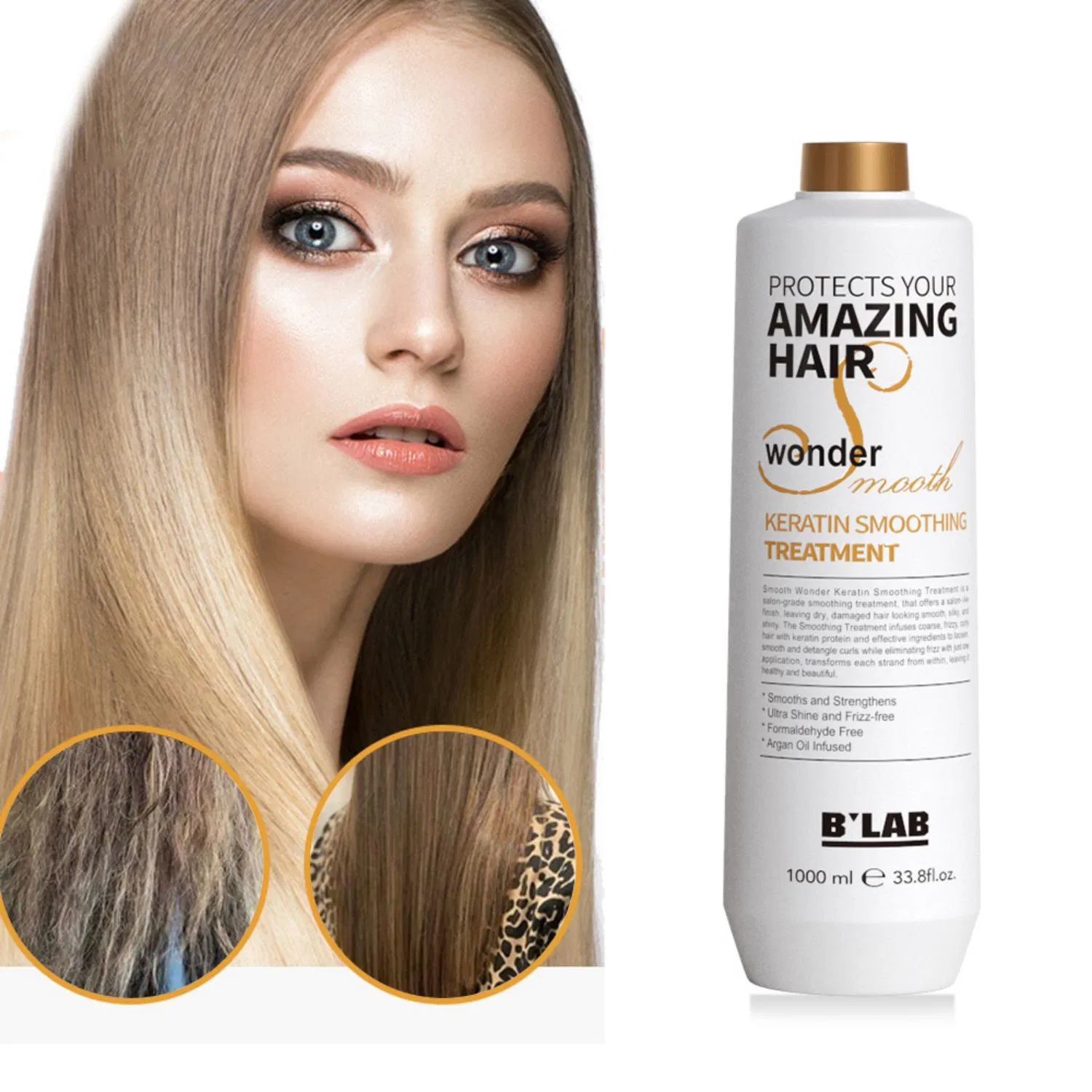 Nano Keratin 1000ml Professional Hair Treatment Keratin Smoothing Permanent Straightening Treatment
