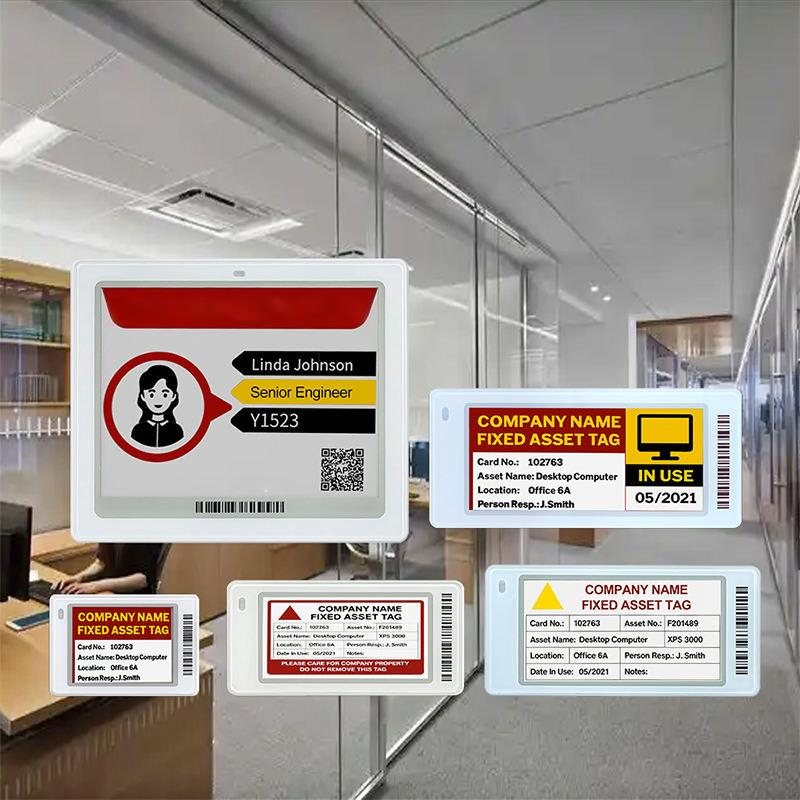 Customized to Sample 7.5 Inch 4 Color E-Ink EPD Display Large Conference Meeting Nameplate E Paper Display Tag Electronic E Ink Shelf Label Timely Action