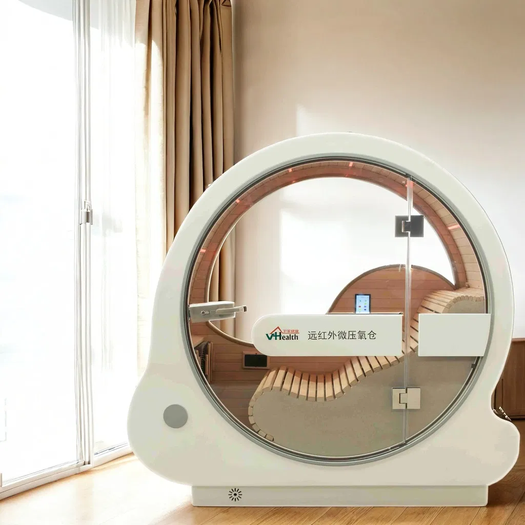 1 Person Far Infrared Indoor Sauna Room Acrylic Oxygen Tank