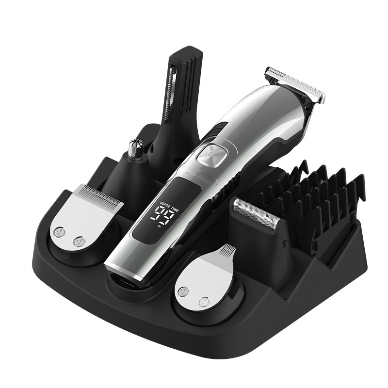 Home Electric Hair Shaver Set with Engraving Function Multi Function Full Body Washable Hair Trimmer for Shaving and Balming