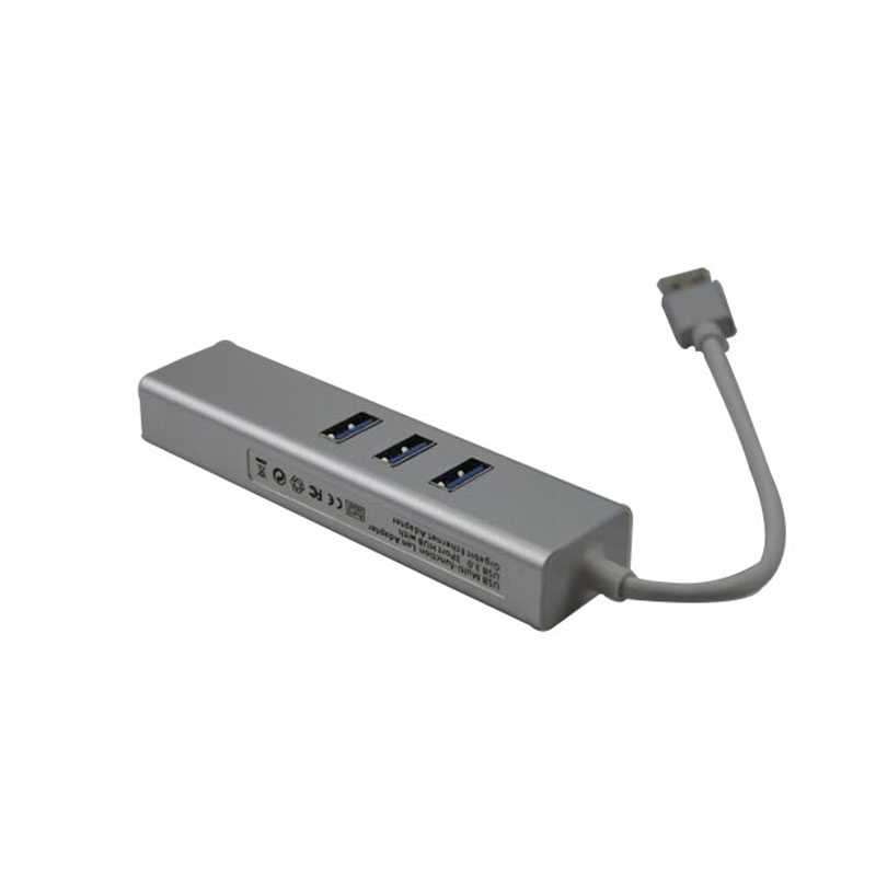USB to RJ45 3USB Ethernet Splitter Adapter for PC Laptop
