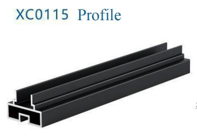 Factory Curtain Track Decorative Aluminium Extrusion Profile for Doors Manufacture Anodized Rail