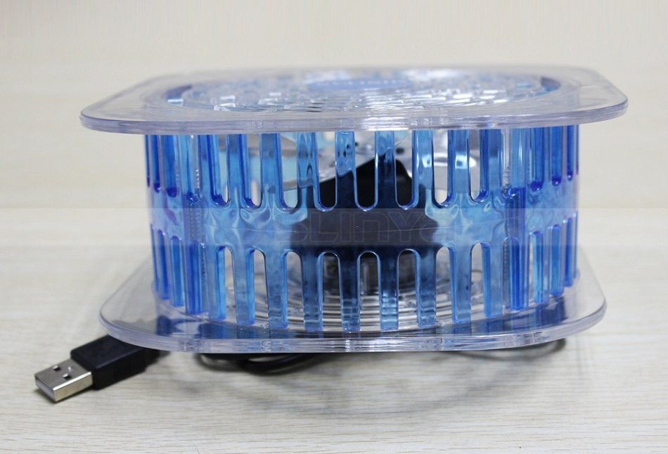 Настольный мини-вентилятор USB с подсветкой